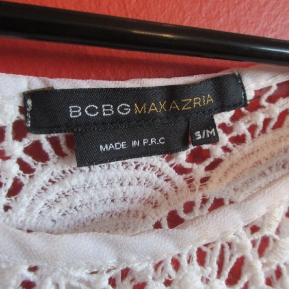 BCBGMaxAzria Lace Crochet Top White - Picture 3 of 6